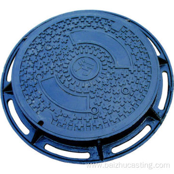 Round cast iron manhole cover drainage grid